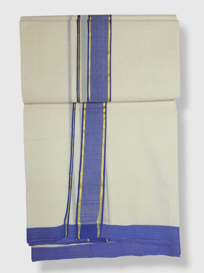 Kerala Balaramapuram Pure Cotton Handloom Mundu/Dhoti