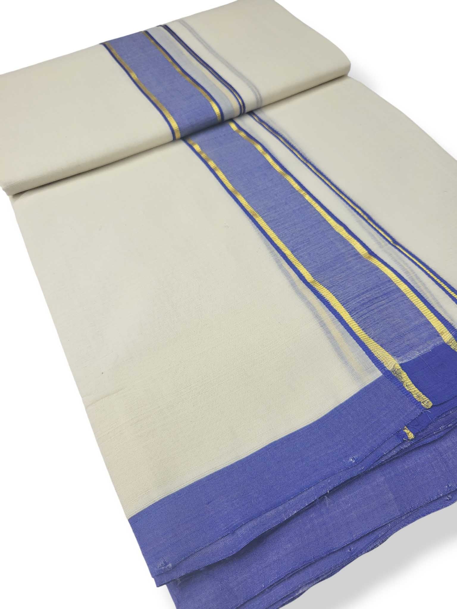 Kerala Balaramapuram Pure Cotton Handloom Mundu/Dhoti