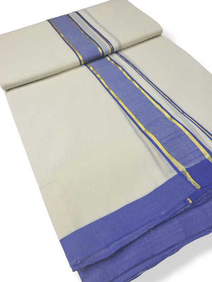 Kerala Balaramapuram Pure Cotton Handloom Mundu/Dhoti