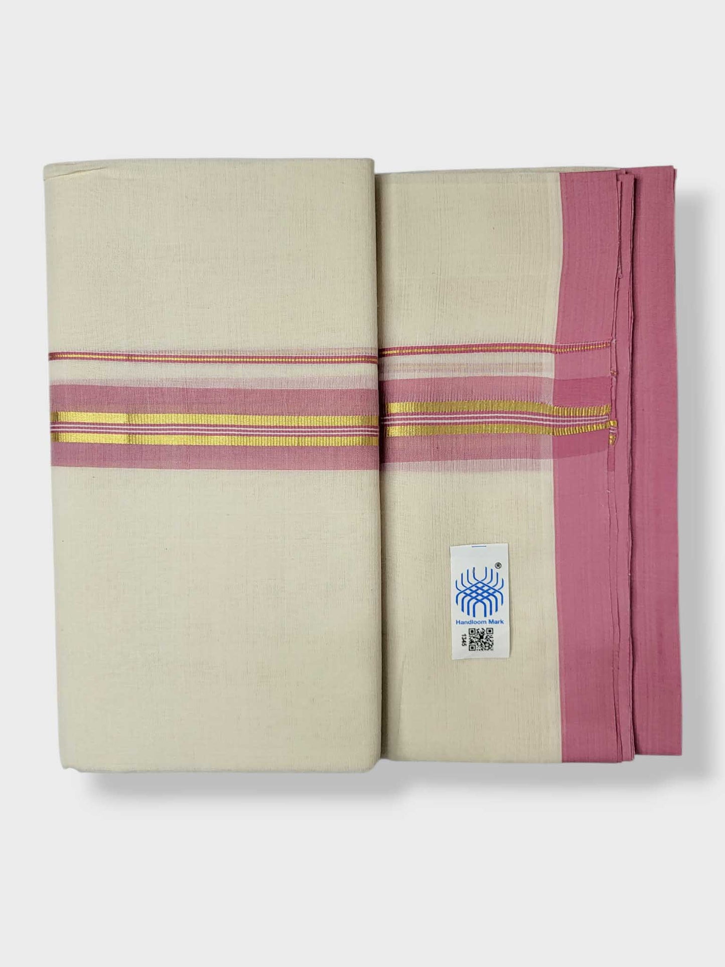 Kerala Balaramapuram Pure Cotton Handloom Mundu/Dhoti