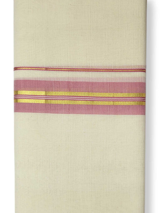 Kerala Balaramapuram Pure Cotton Handloom Mundu/Dhoti