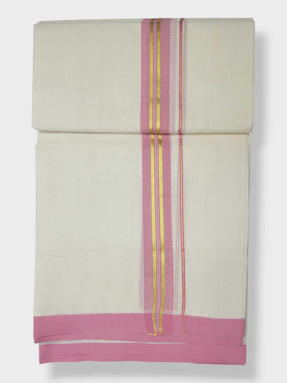 Kerala Balaramapuram Pure Cotton Handloom Mundu/Dhoti