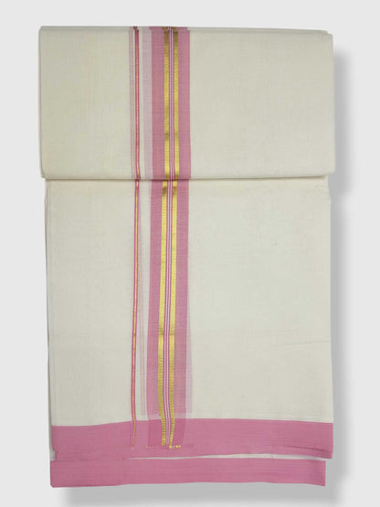 Kerala Balaramapuram Pure Cotton Handloom Mundu/Dhoti