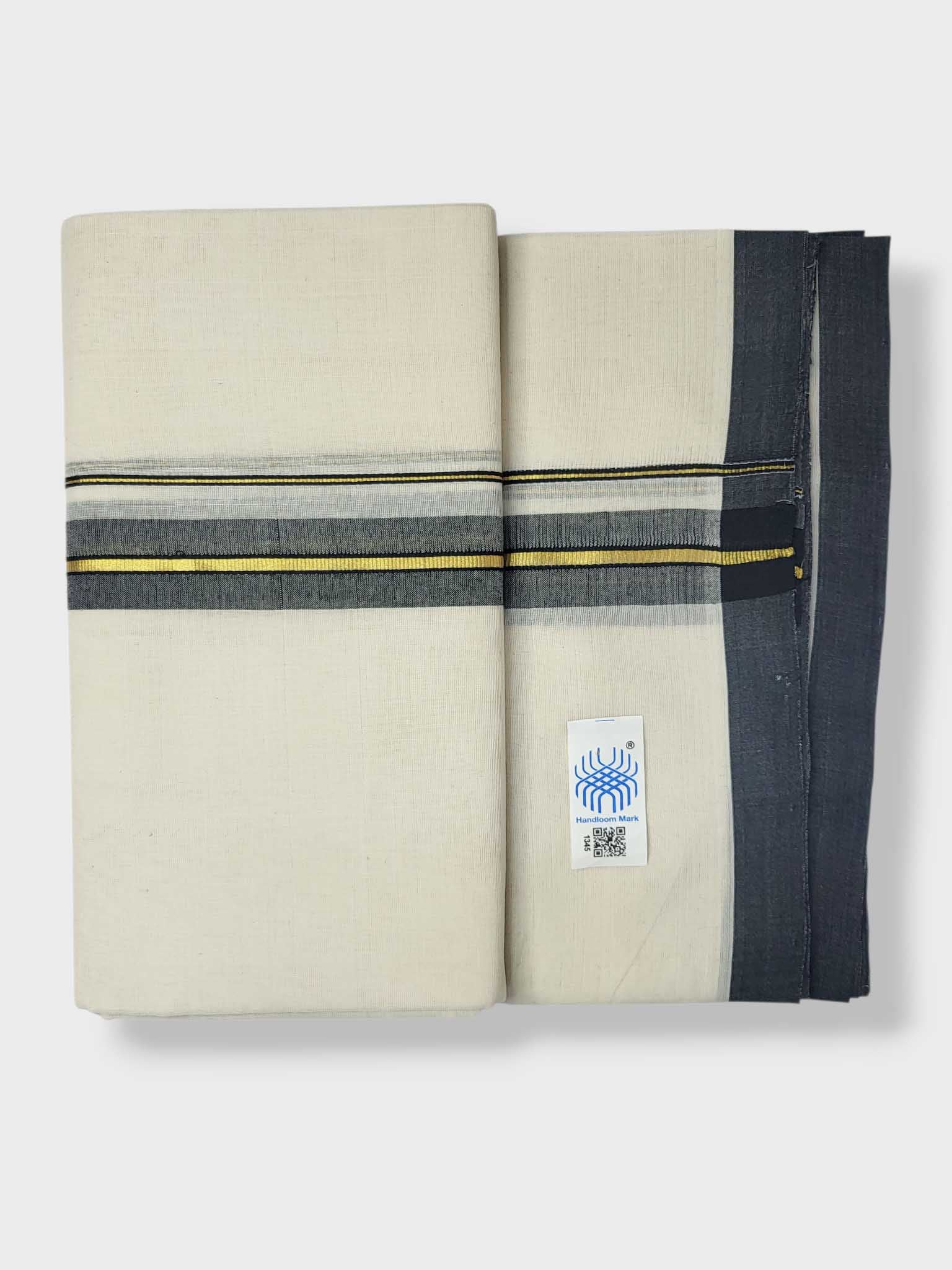 Kerala Balaramapuram Pure Cotton Handloom Mundu/Dhoti