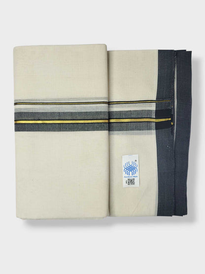 Kerala Balaramapuram Pure Cotton Handloom Mundu/Dhoti