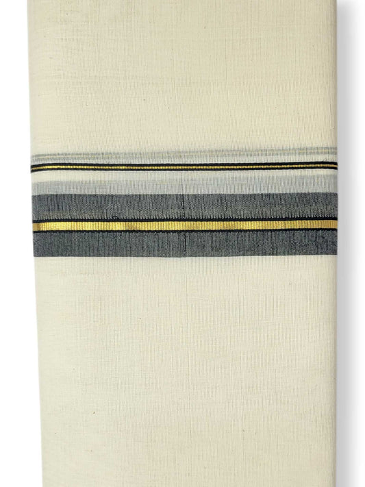 Kerala Balaramapuram Pure Cotton Handloom Mundu/Dhoti