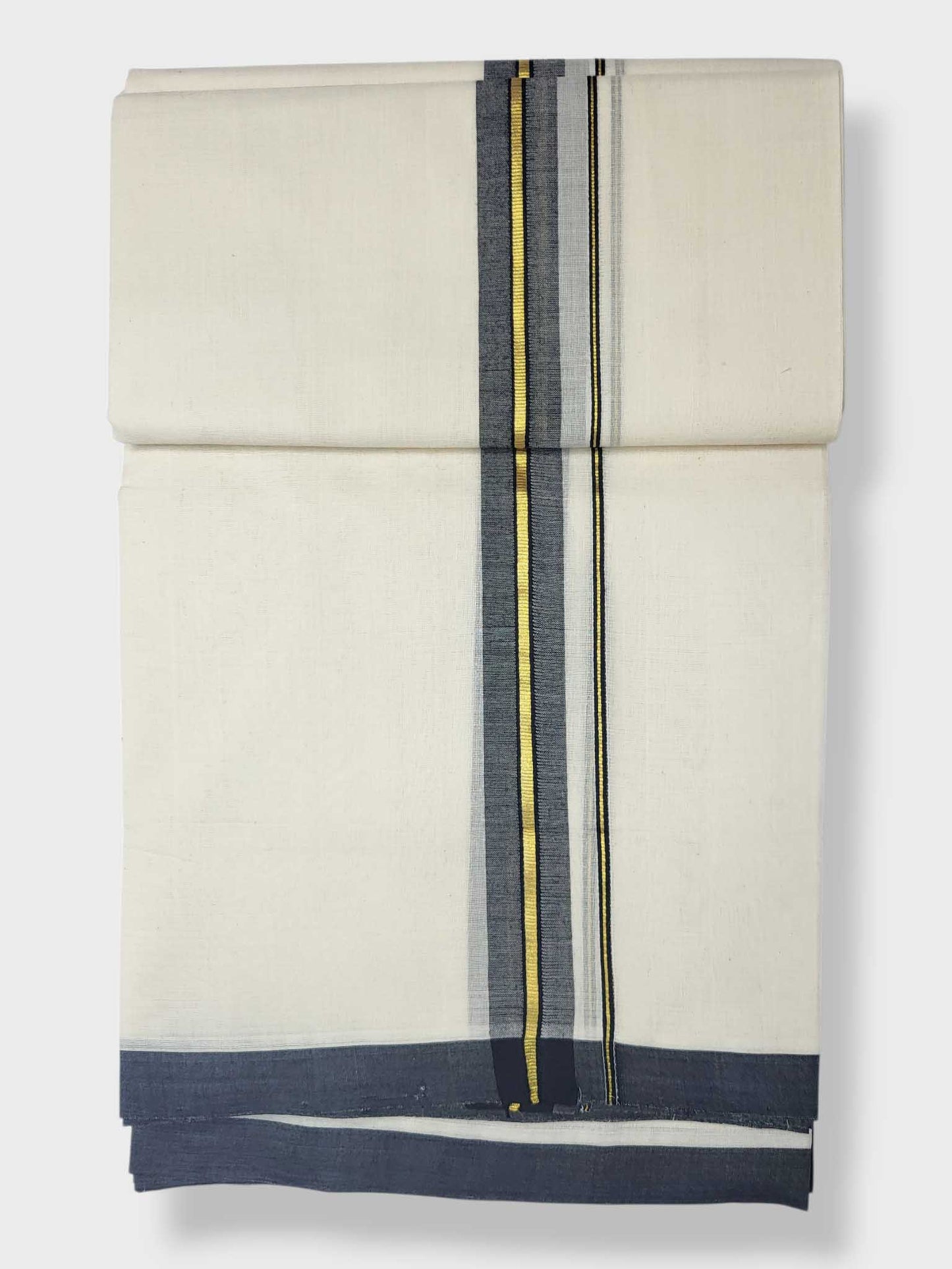 Kerala Balaramapuram Pure Cotton Handloom Mundu/Dhoti