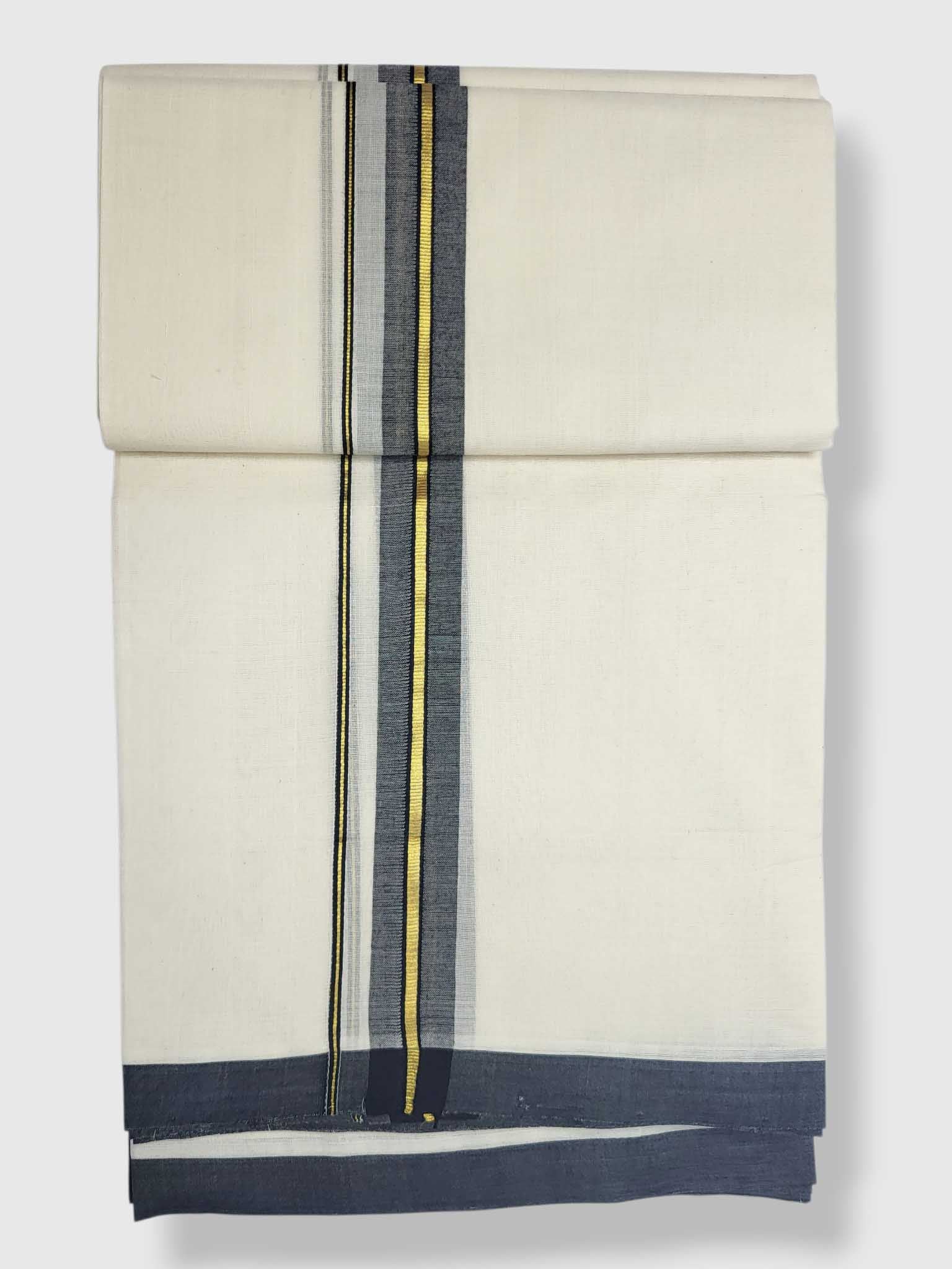 Kerala Balaramapuram Pure Cotton Handloom Mundu/Dhoti