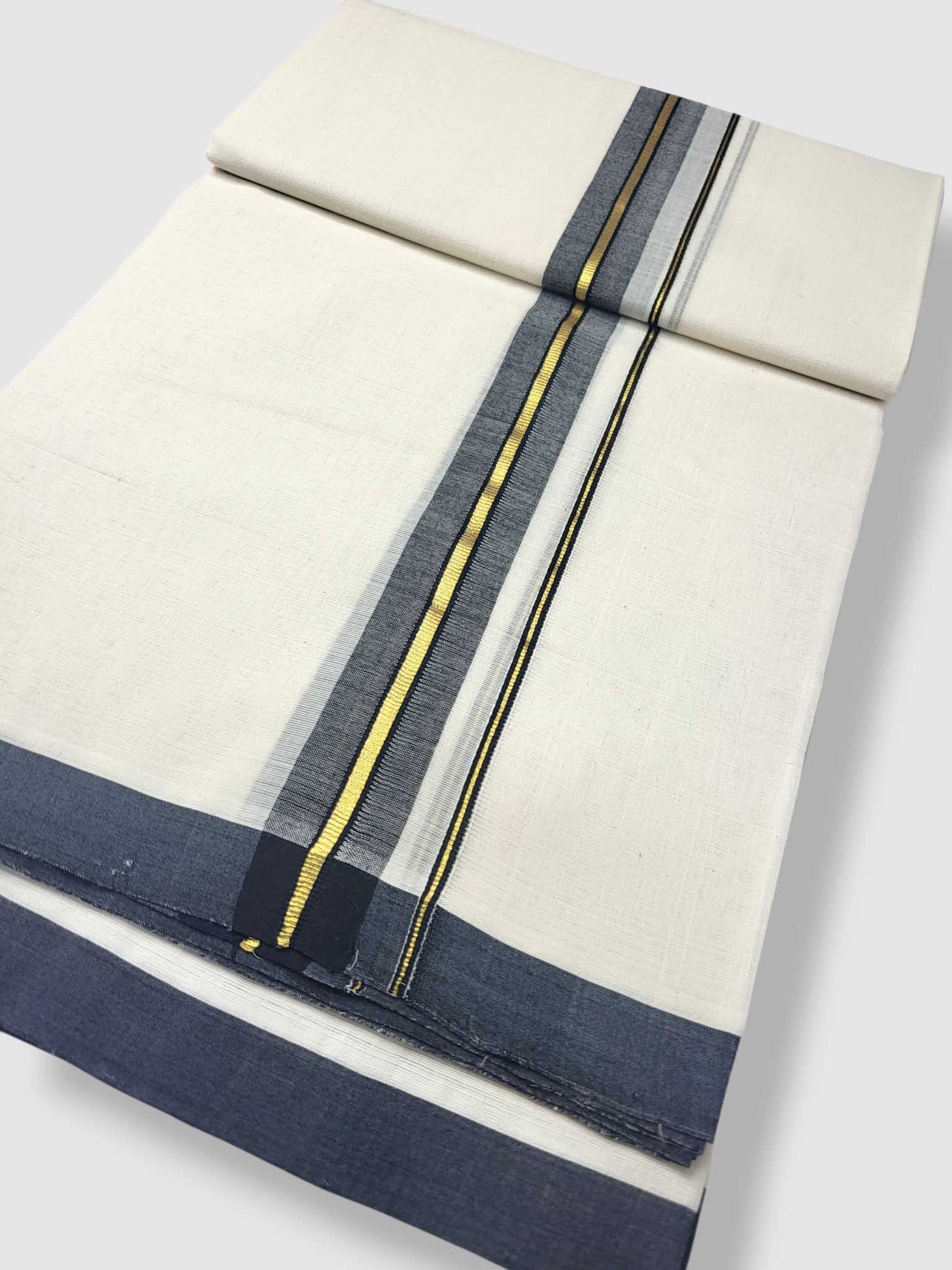 Kerala Balaramapuram Pure Cotton Handloom Mundu/Dhoti