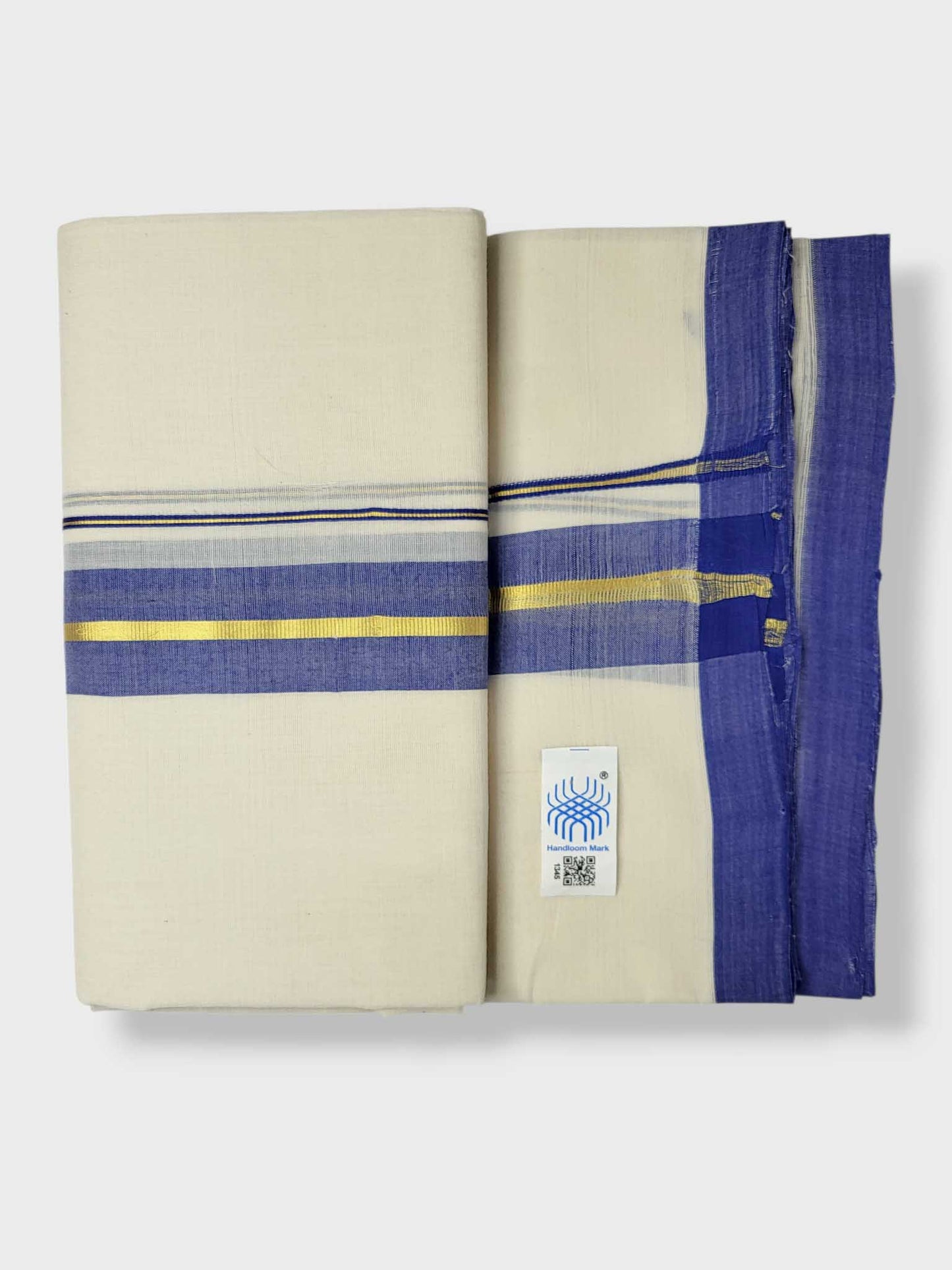 Kerala Balaramapuram Pure Cotton Handloom Mundu/Dhoti