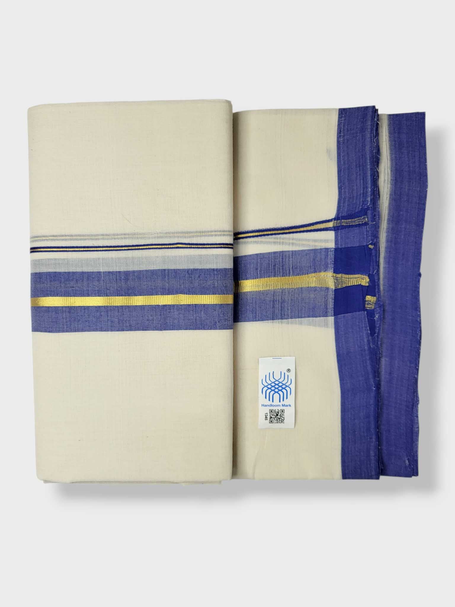 Kerala Balaramapuram Pure Cotton Handloom Mundu/Dhoti