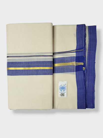 Kerala Balaramapuram Pure Cotton Handloom Mundu/Dhoti
