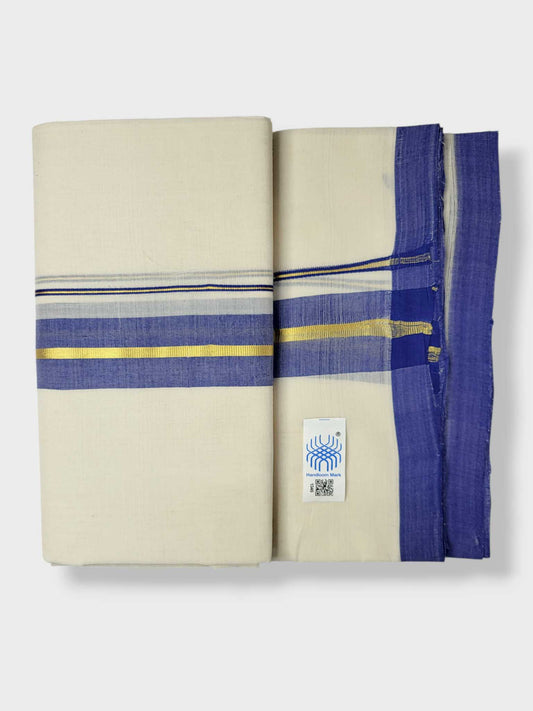 Kerala Balaramapuram Pure Cotton Handloom Mundu/Dhoti