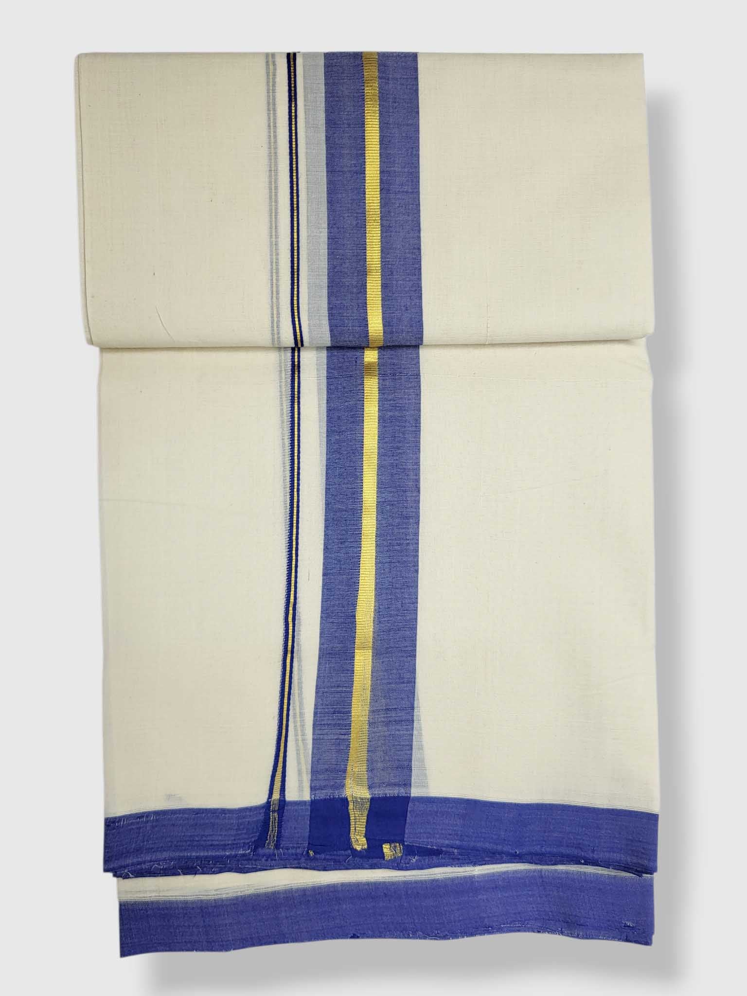 Kerala Balaramapuram Pure Cotton Handloom Mundu/Dhoti
