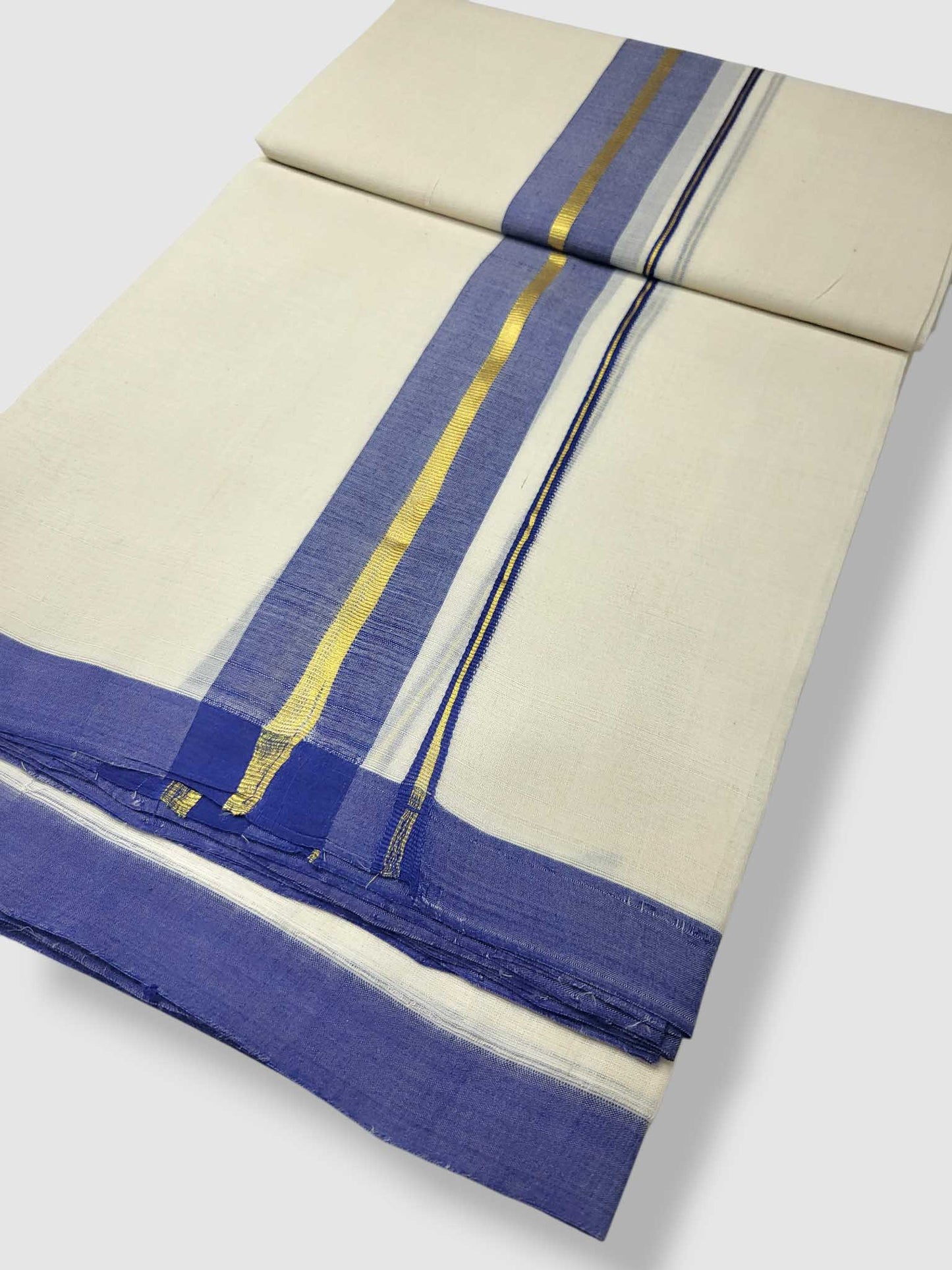 Kerala Balaramapuram Pure Cotton Handloom Mundu/Dhoti