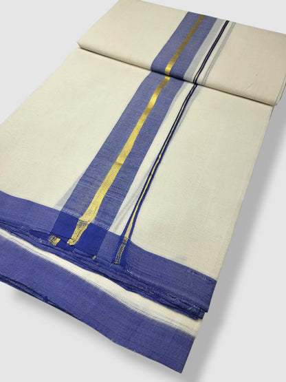 Kerala Balaramapuram Pure Cotton Handloom Mundu/Dhoti