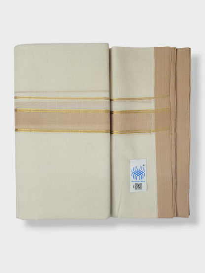 Kerala Balaramapuram Pure Cotton Handloom Mundu/Dhoti