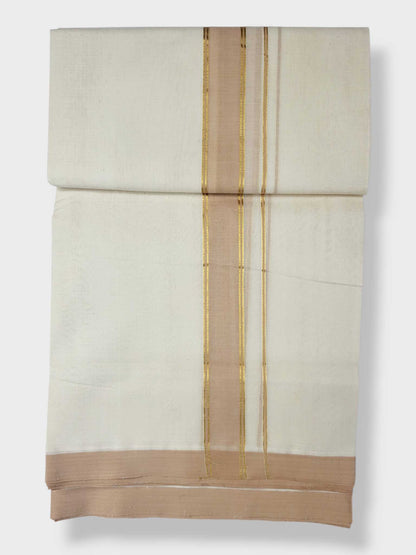 Kerala Balaramapuram Pure Cotton Handloom Mundu/Dhoti