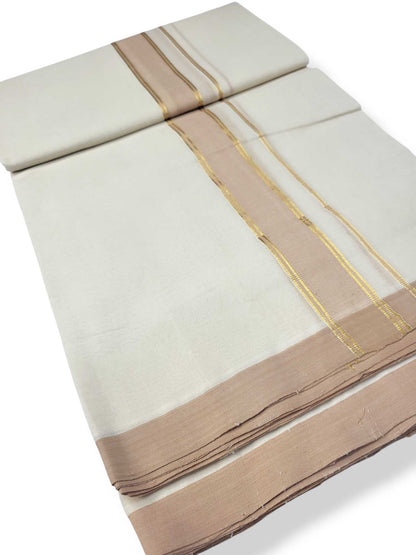 Kerala Balaramapuram Pure Cotton Handloom Mundu/Dhoti