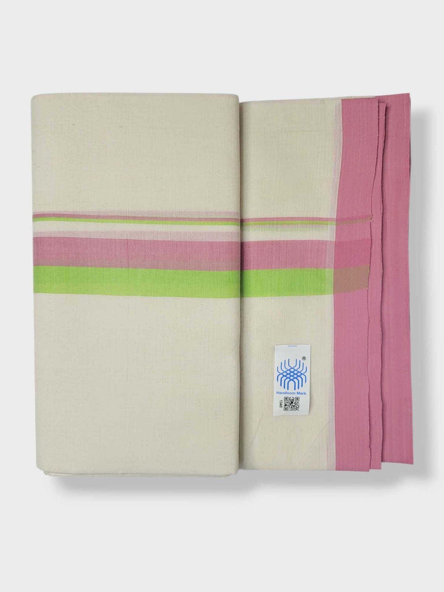 Kerala Balaramapuram Pure Cotton Handloom Mundu/Dhoti