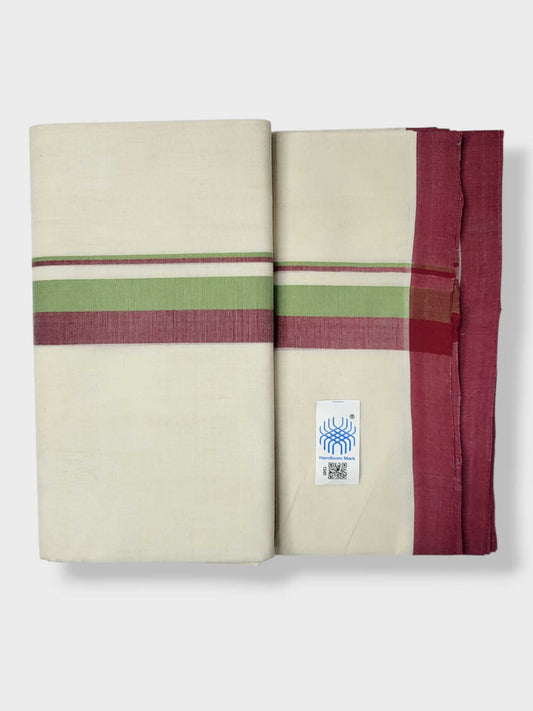 Kerala Balaramapuram Pure Cotton Handloom Mundu/Dhoti