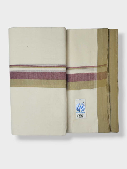 Kerala Balaramapuram Pure Cotton Handloom Mundu/Dhoti