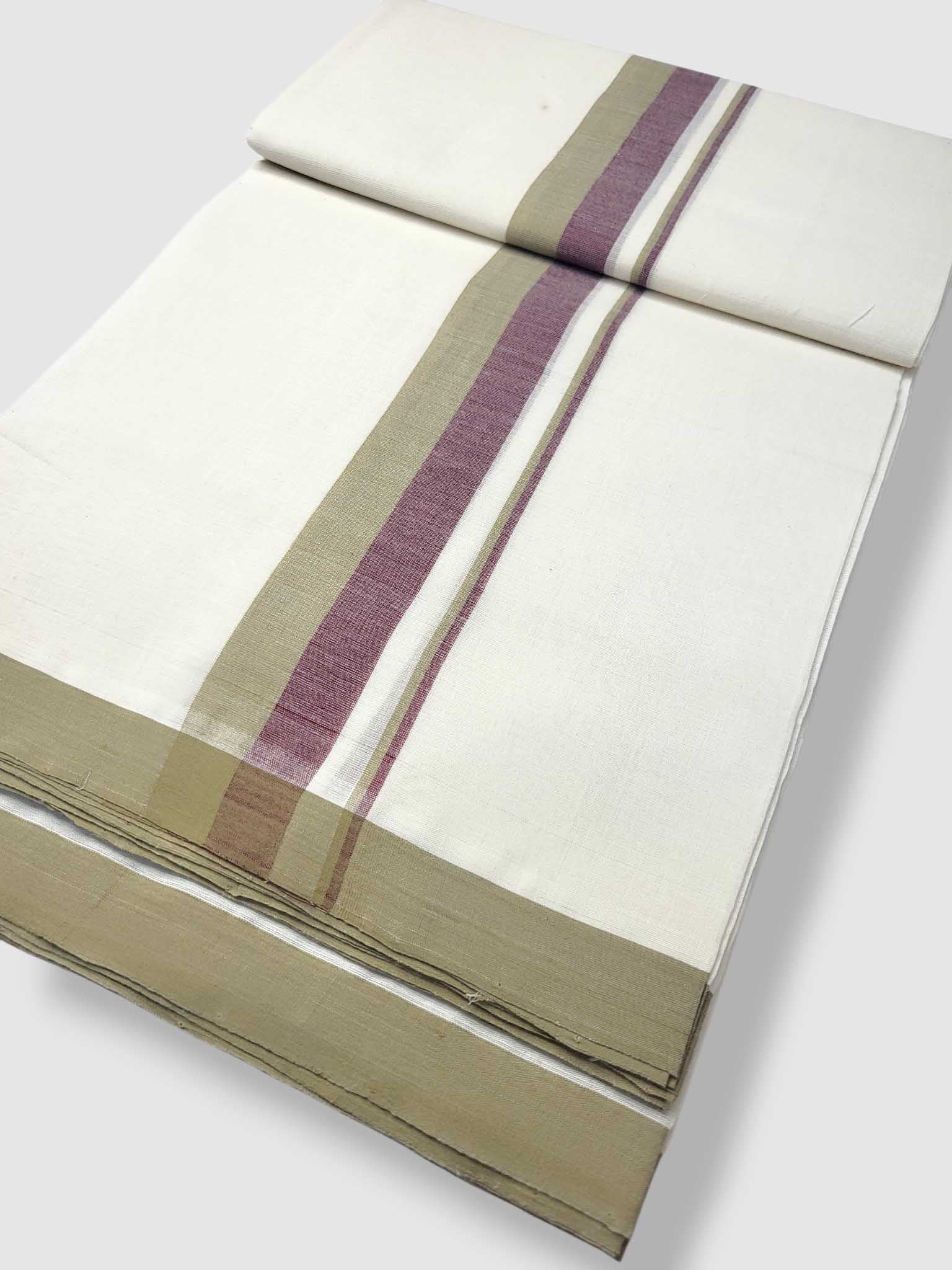 Kerala Balaramapuram Pure Cotton Handloom Mundu/Dhoti