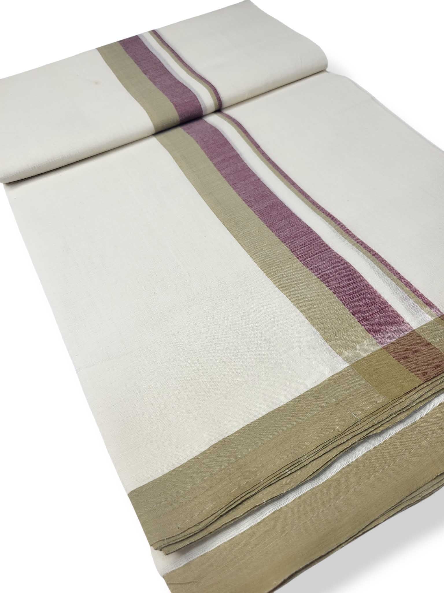 Kerala Balaramapuram Pure Cotton Handloom Mundu/Dhoti