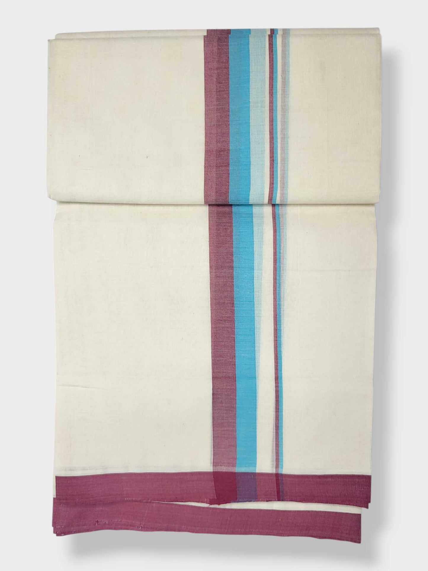 Kerala Balaramapuram Pure Cotton Handloom Mundu/Dhoti