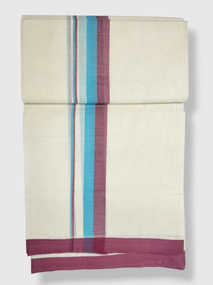 Kerala Balaramapuram Pure Cotton Handloom Mundu/Dhoti