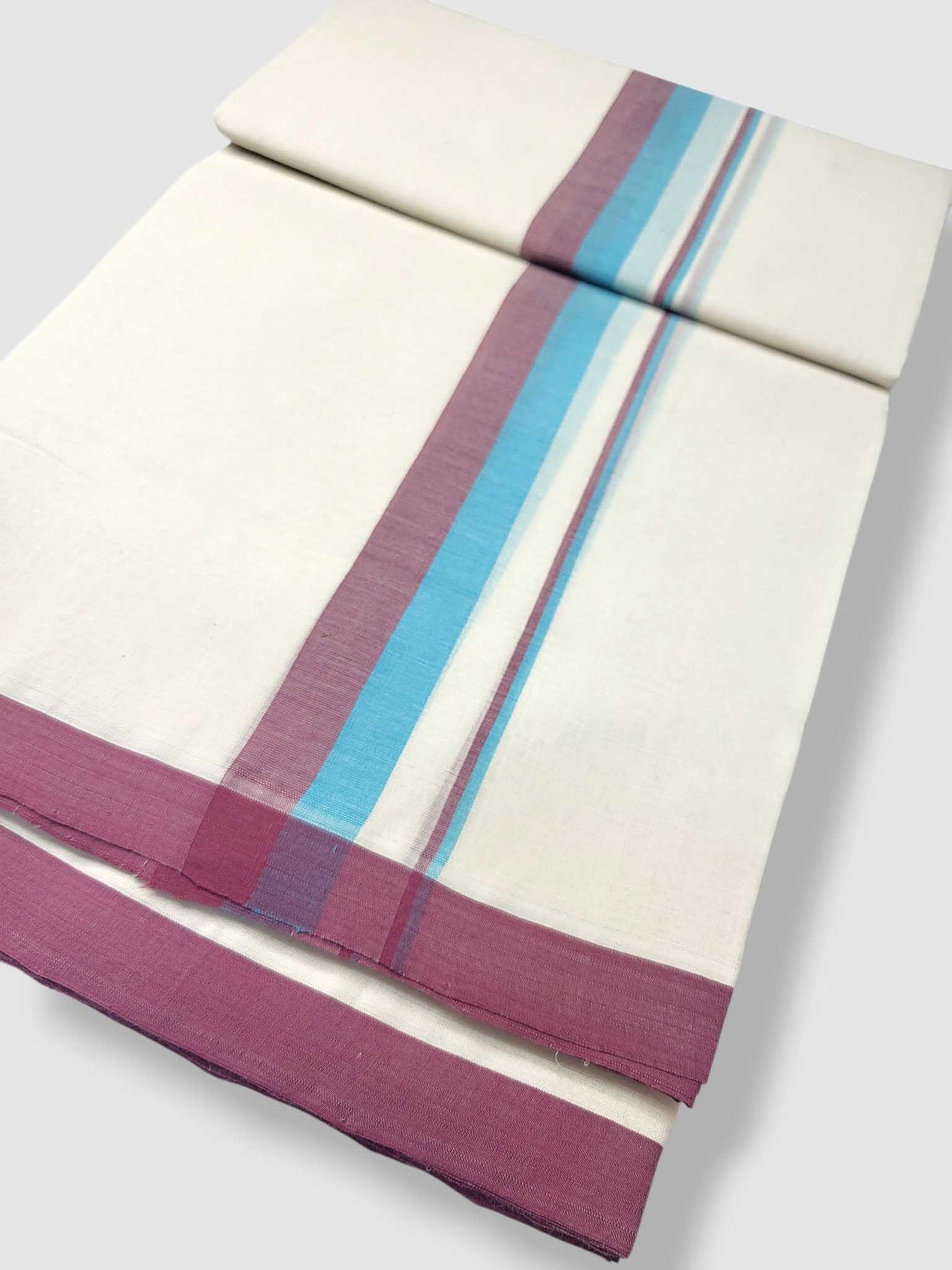 Kerala Balaramapuram Pure Cotton Handloom Mundu/Dhoti