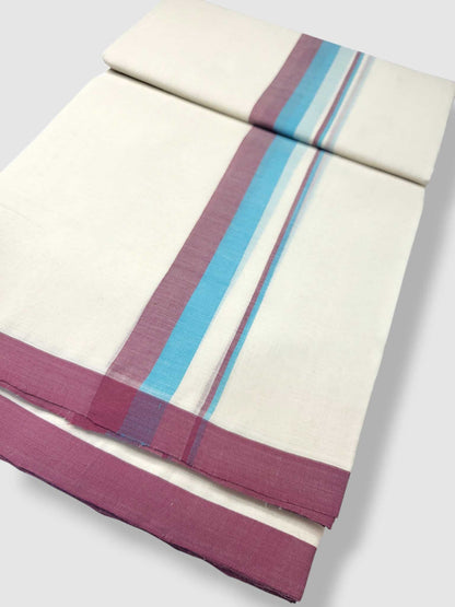Kerala Balaramapuram Pure Cotton Handloom Mundu/Dhoti