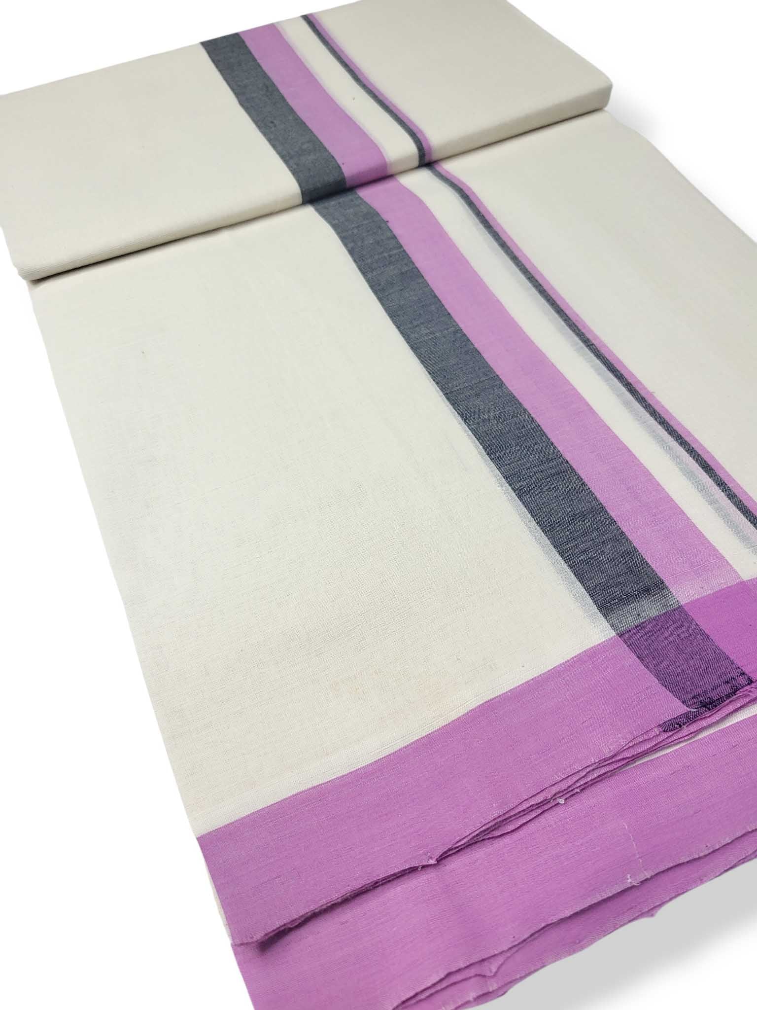 Kerala Balaramapuram Pure Cotton Handloom Mundu/Dhoti