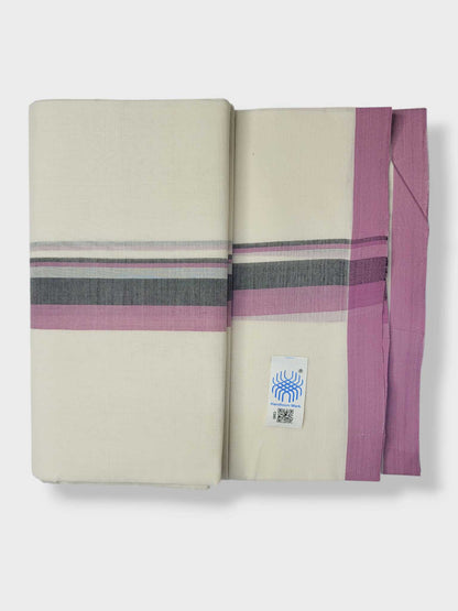 Kerala Balaramapuram Pure Cotton Handloom Mundu/Dhoti