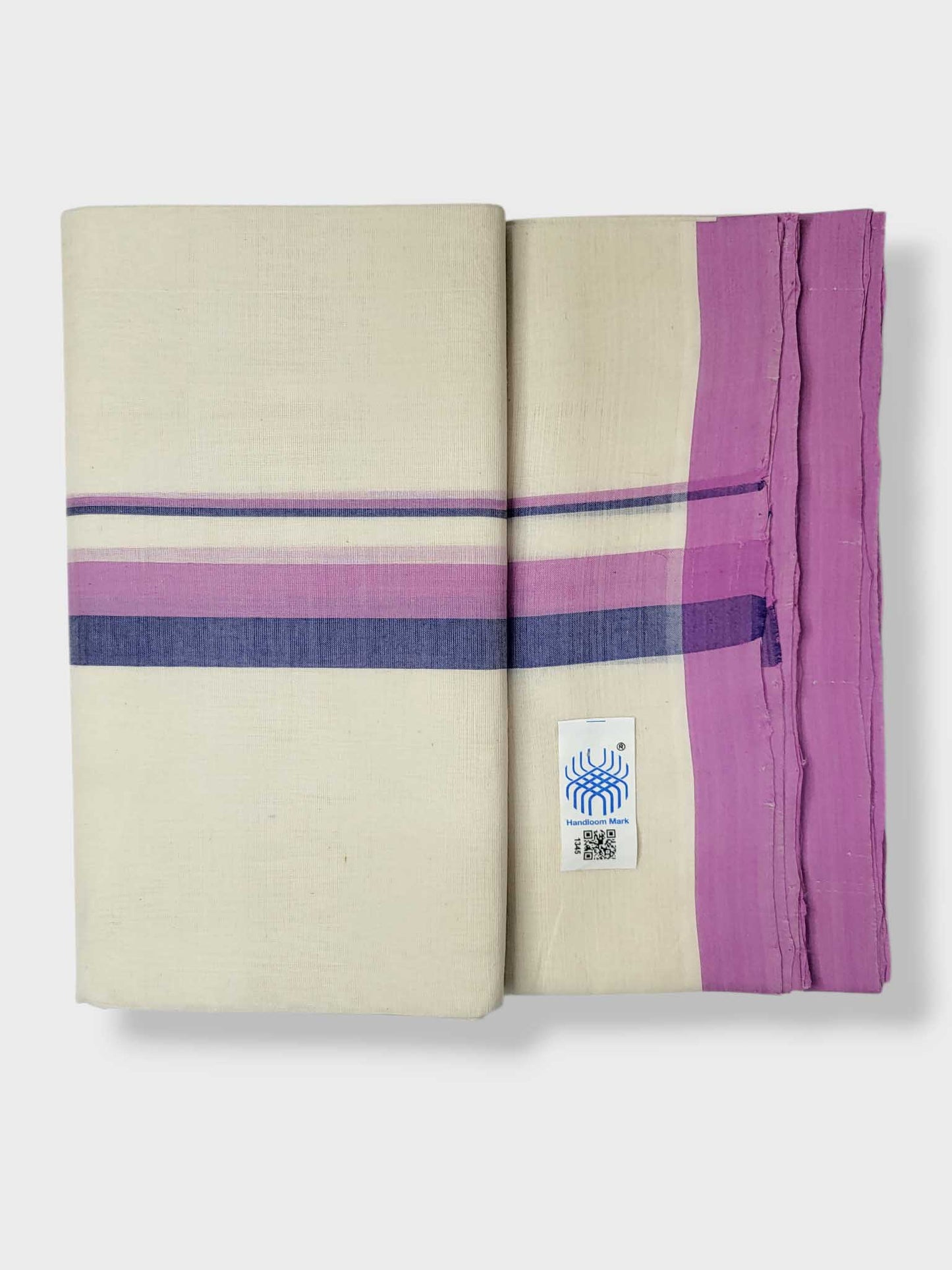 Kerala Balaramapuram Pure Cotton Handloom Mundu/Dhoti