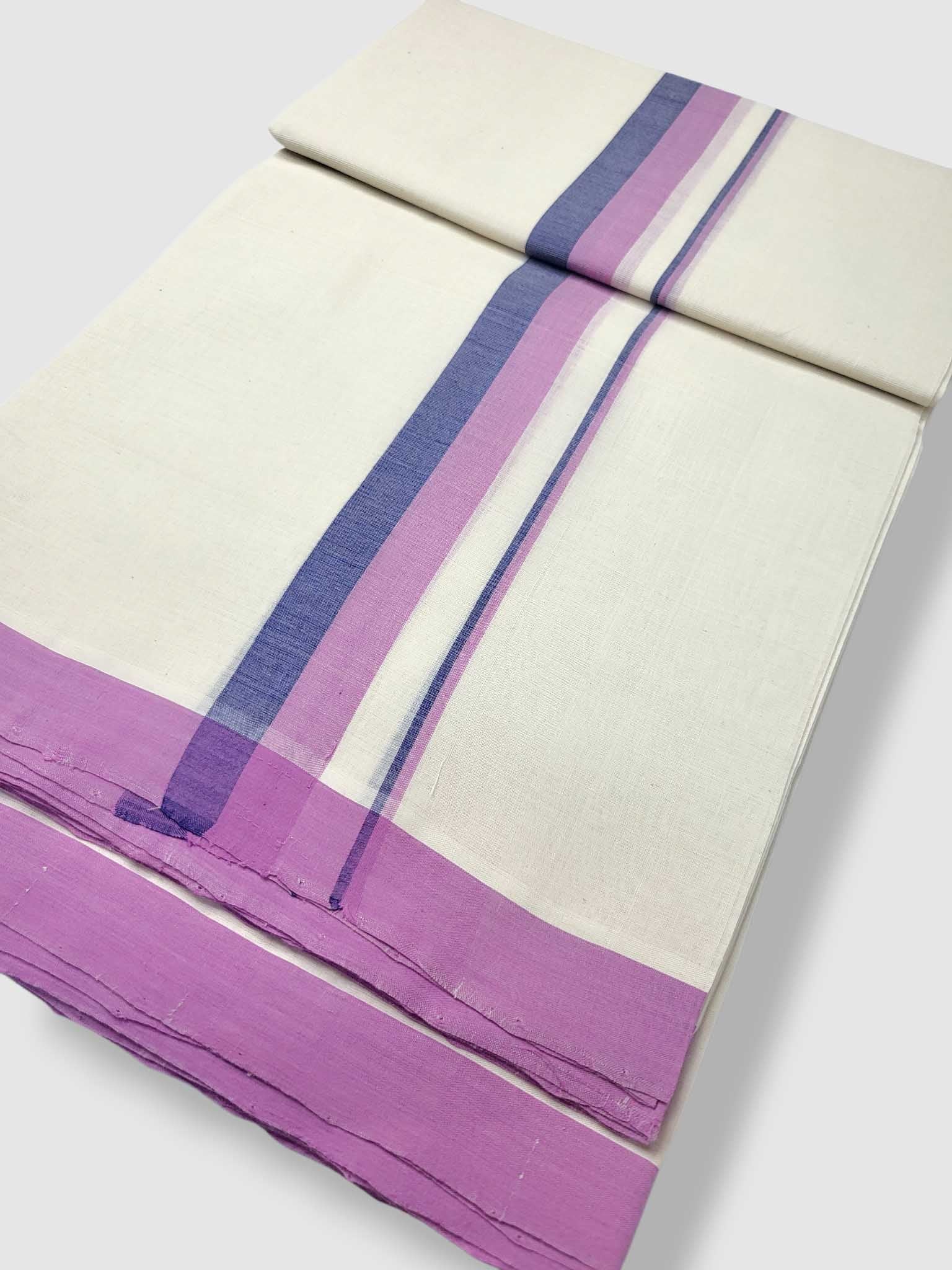 Kerala Balaramapuram Pure Cotton Handloom Mundu/Dhoti
