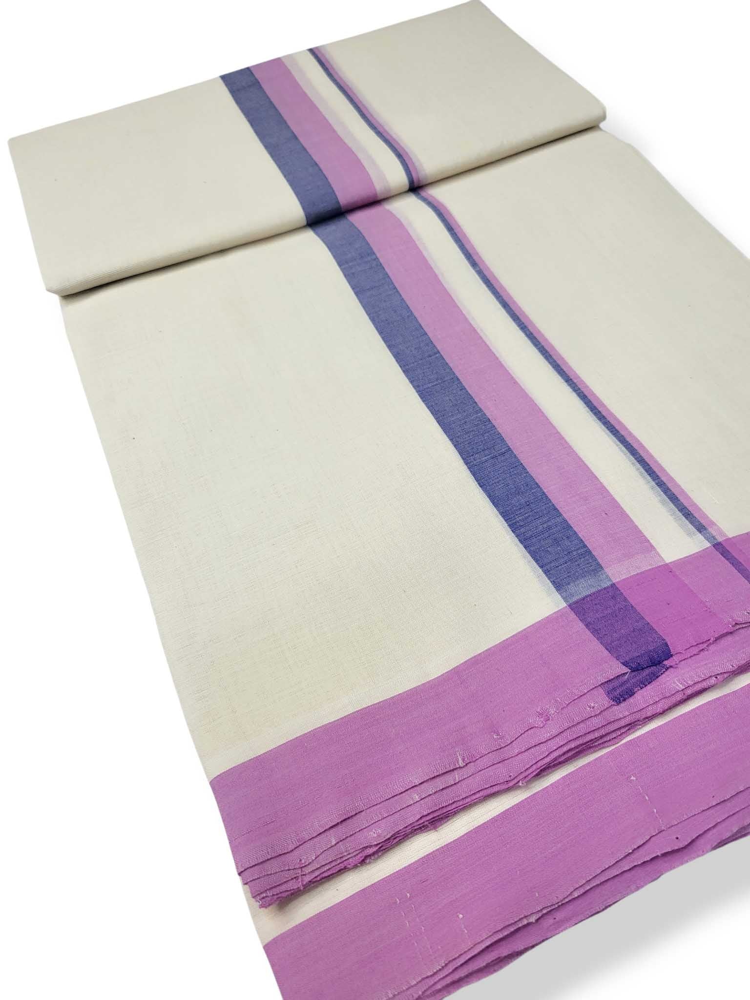 Kerala Balaramapuram Pure Cotton Handloom Mundu/Dhoti