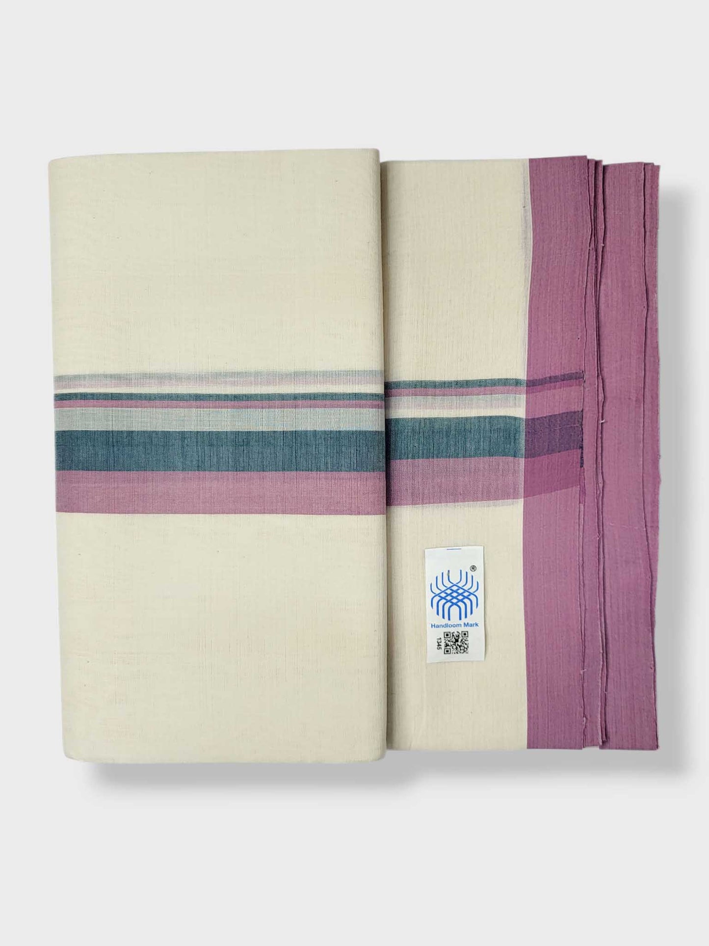 Kerala Balaramapuram Pure Cotton Handloom Mundu/Dhoti
