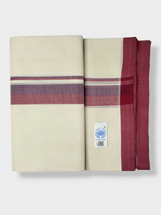 Kerala Balaramapuram Pure Cotton Handloom Mundu/Dhoti