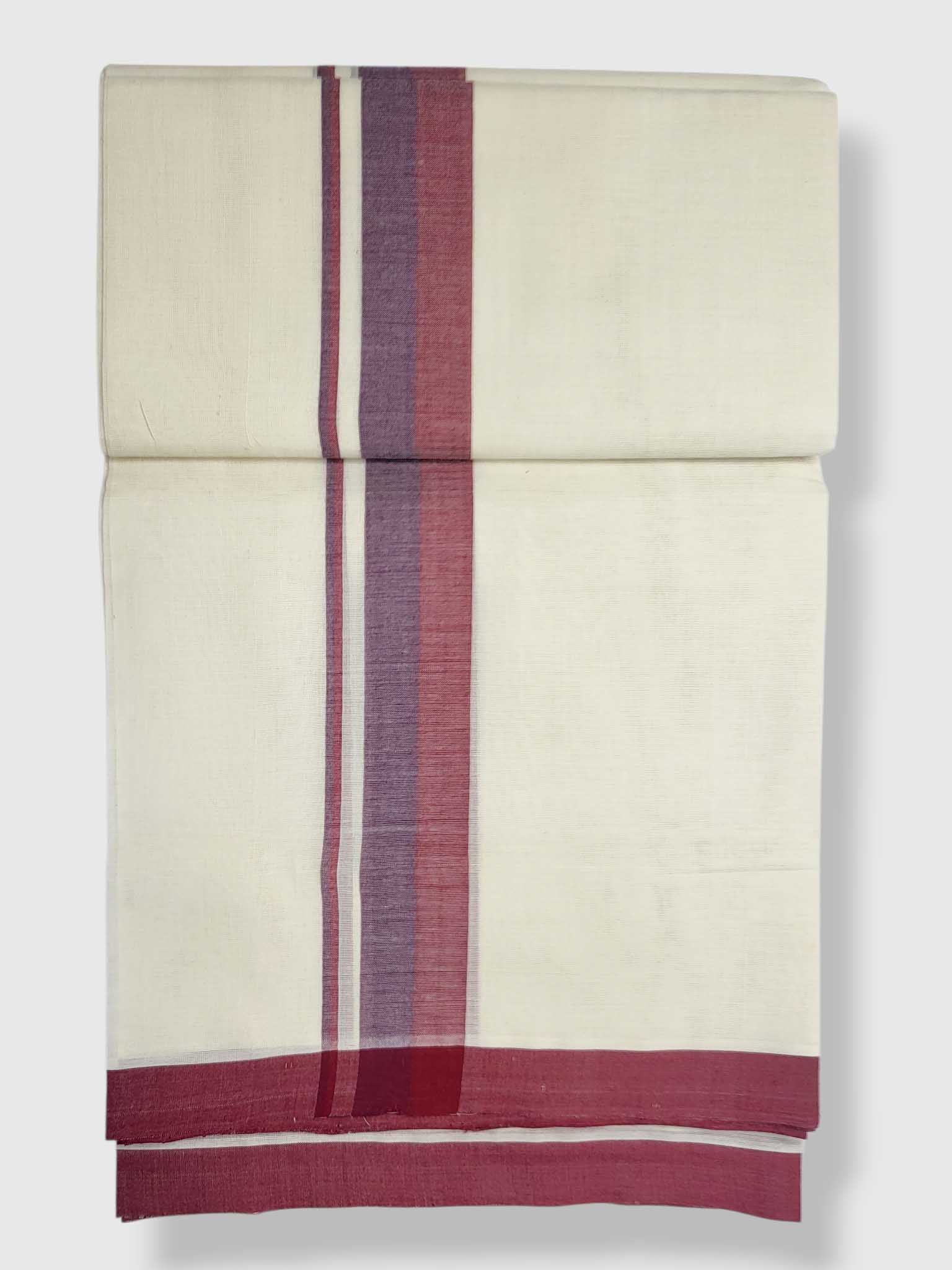 Kerala Balaramapuram Pure Cotton Handloom Mundu/Dhoti