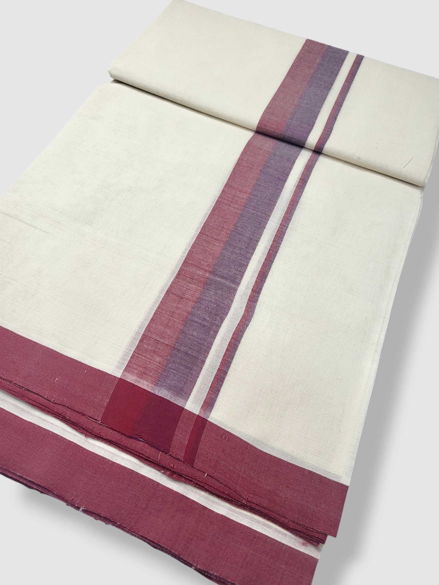 Kerala Balaramapuram Pure Cotton Handloom Mundu/Dhoti