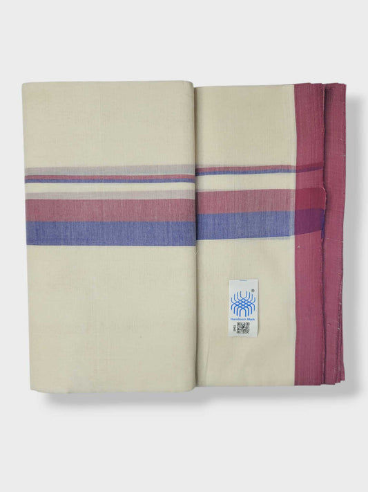 Kerala Balaramapuram Pure Cotton Handloom Mundu/Dhoti
