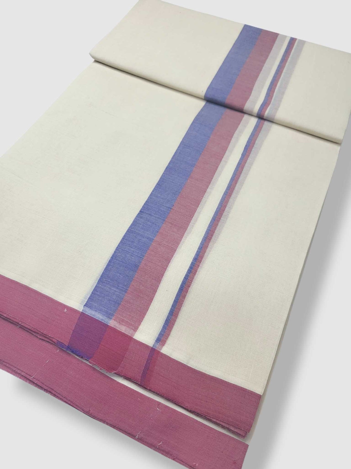 Kerala Balaramapuram Pure Cotton Handloom Mundu/Dhoti
