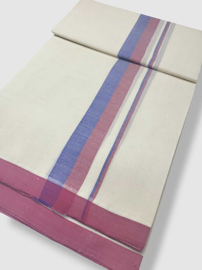 Kerala Balaramapuram Pure Cotton Handloom Mundu/Dhoti