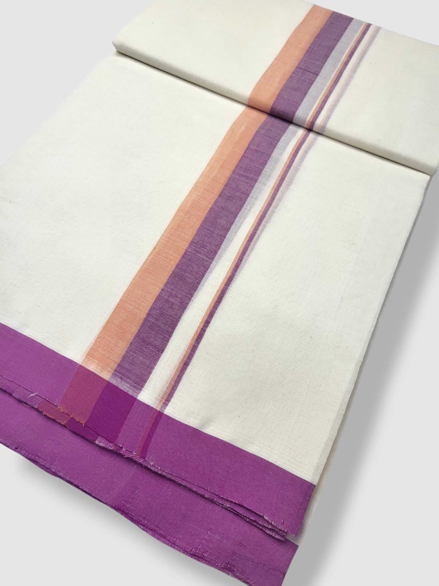 Kerala Balaramapuram Pure Cotton Handloom Mundu/Dhoti