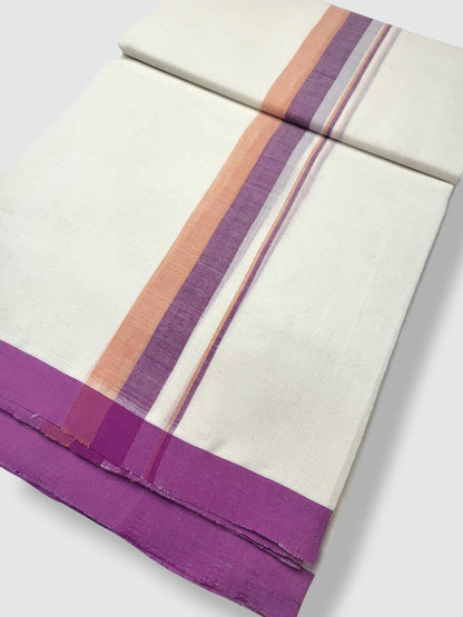 Kerala Balaramapuram Pure Cotton Handloom Mundu/Dhoti