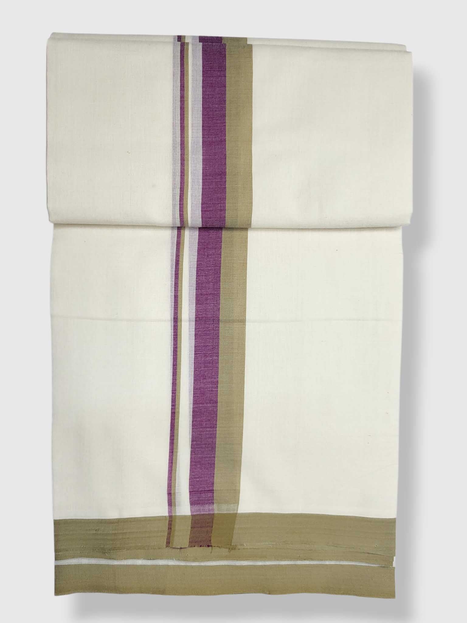 Kerala Balaramapuram Pure Cotton Handloom Mundu/Dhoti