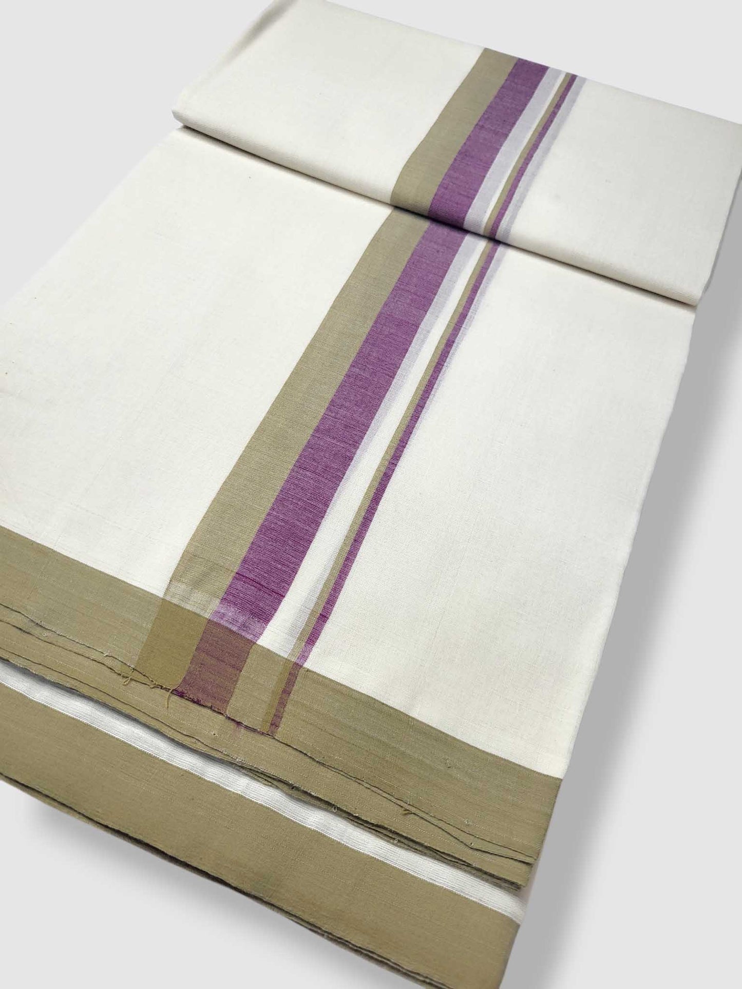 Kerala Balaramapuram Pure Cotton Handloom Mundu/Dhoti