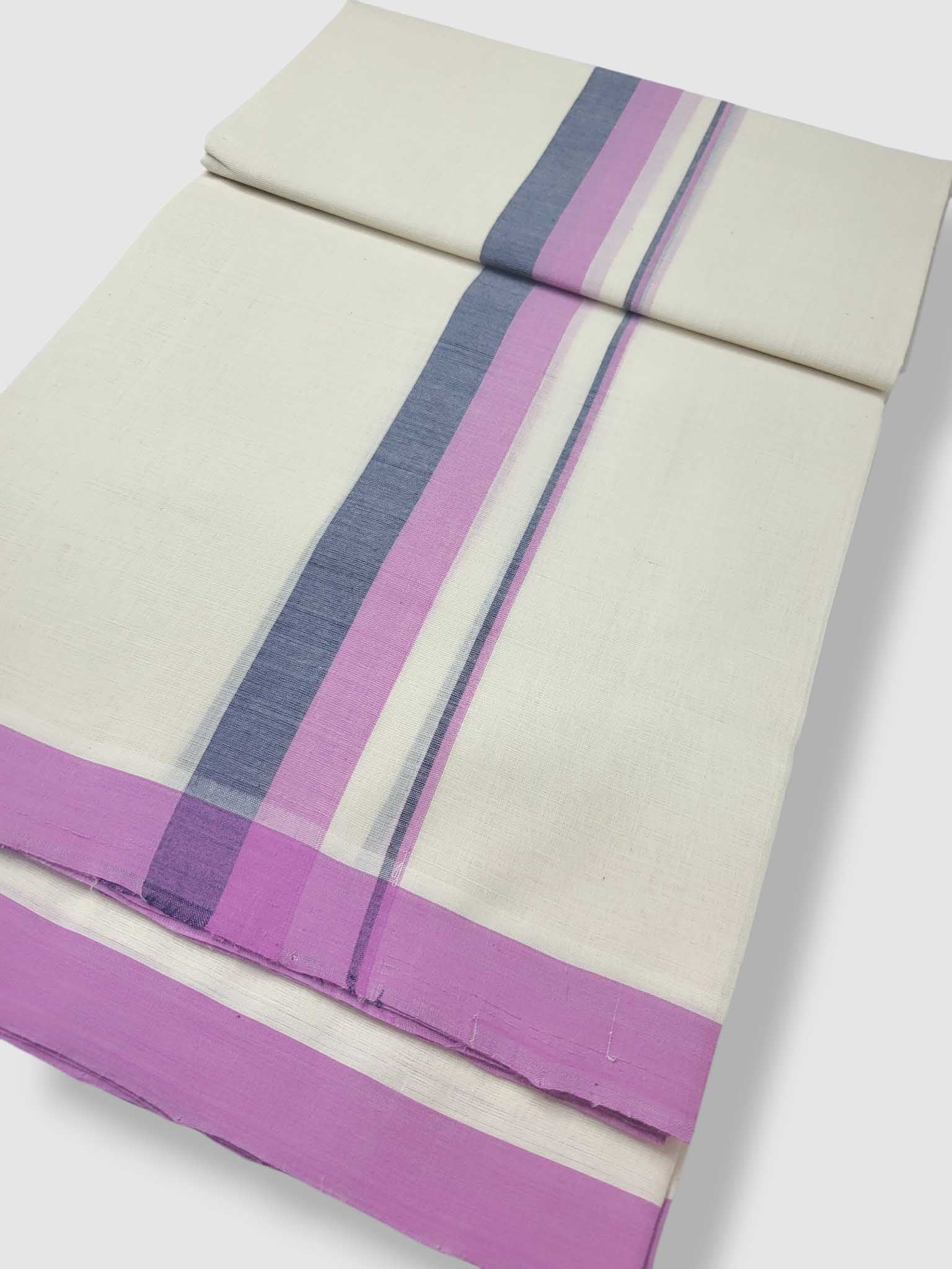 Kerala Balaramapuram Pure Cotton Handloom Mundu/Dhoti