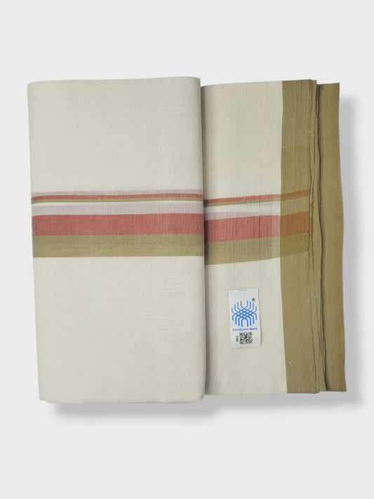 Kerala Balaramapuram Pure Cotton Handloom Mundu/Dhoti